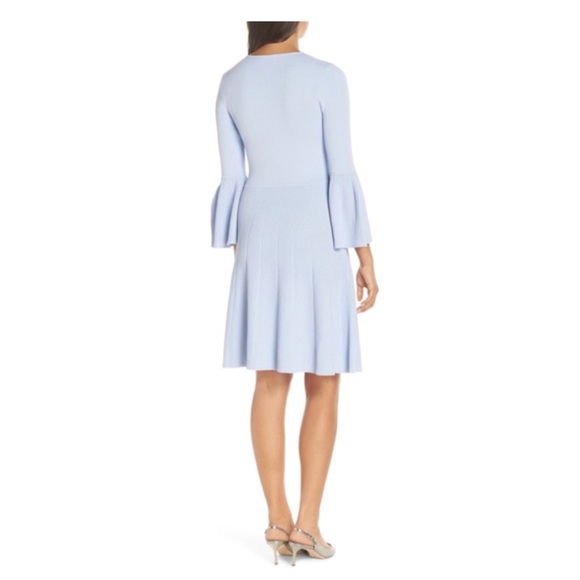 Eliza J Fit & Flare Sweater Dress periwinkle blue Size xs - Picture 2 of 9